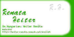 renata heiter business card