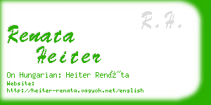 renata heiter business card